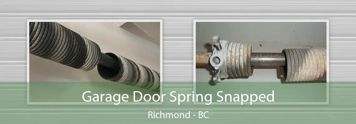 Garage Door Spring Snapped Richmond - BC